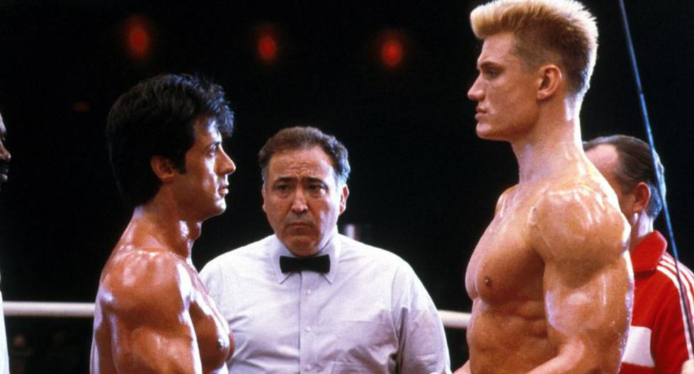 Sylvester Stallone y Dolph Lundgren en 'Rocky IV' (Foto: MGM)