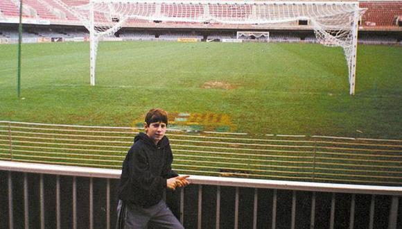 Lionel Messi y la primera vez que viajó a Barcelona | Foto: Twitter