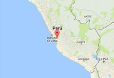 Sismo de magnitud 4,1 se sintió esta tarde al sur de Lima