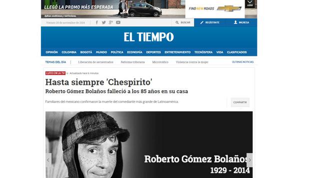 Murió Chespirito: así informaron los medios internacionales  - 1
