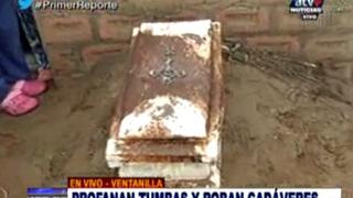 Ventanilla: profanan tumbas y roban cadáveres en cementerio