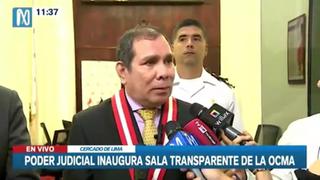 Presidente del Poder Judicial respalda a López Aliaga sobre erradicar a limpiadores de lunas | VIDEO