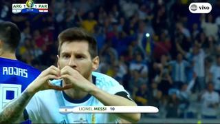 Argentina vs. Paraguay EN VIVO: Lionel Messi y el 1-1 desde el punto penal tras intervención del VAR | VIDEO