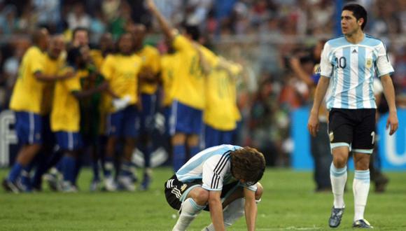 Messi, devastado por perder su primera final con Argentina. (Foto: EFE)
