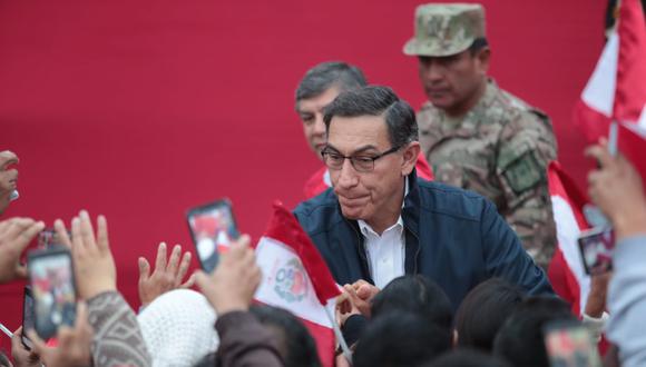 Martín Vizcarra reiteró que se debe respetar la independencia de poderes. (Foto: Hugo Pérez/ El Comercio)