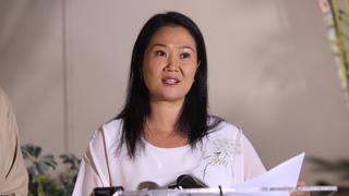 Keiko Fujimori: “Ningún partido puede ser suspendido en pleno proceso electoral”