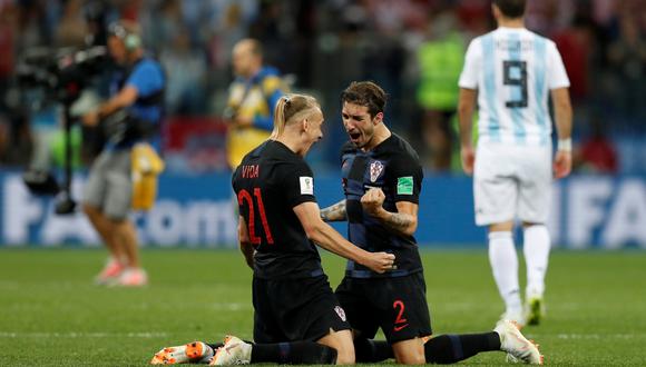 Argentina, sin ideas ni propuesta clara de juego, fue superada ampliamente por la selección de Croacia que golpeó en los momentos clave. (Foto: Reuters)