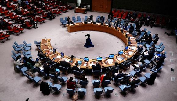 Una vista general de la reunión del Consejo de Seguridad de las Naciones Unidas en Manhattan, Nueva York, EE.UU.