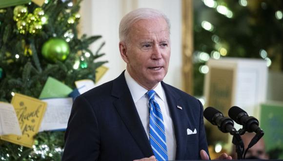 El presidente de Estados Unidos, Joe Biden, habla antes de otorgar la Medalla de Honor durante una ceremonia en el Salón Este de la Casa Blanca en Washington, DC, Estados Unidos. (Foto: Al Drago / Bloomberg).