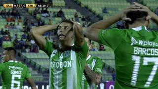 La increíble chance de gol que falló jugador en el Atlético Nacional-La Guaira | VIDEO