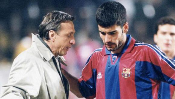 Guardiola: "No sabía nada de fútbol antes de conocer a Cruyff"