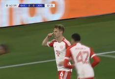 Gol de Kimmich: Bayern Múnich derrota 1-0 de Arsenal por Champions League | VIDEO