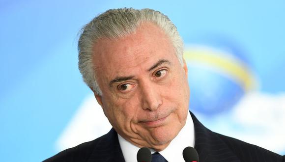 Michel Temer asumió la Presidencia de Brasil de forma interina el 12 de mayo del 2016. (AFP).