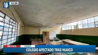 Chaclacayo: ambientes del colegio Mariscal Ramón Castilla en riesgo de colapsar | VIDEO
