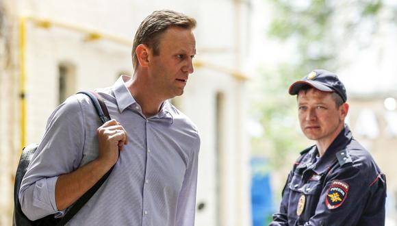 Navalny condenado por protesta ante investidura de Putin. (Foto: AP/Pavel Golovkin)
