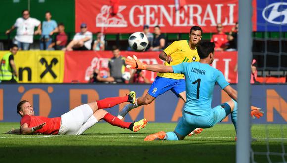 Brasil vs. Austria: triangulación perfecta del 'Scratch' y golazo de Coutinho. (Foto: AFP)