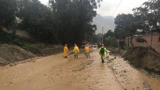 Huaicos en Lima: Carretera Central nuevamente bloqueada