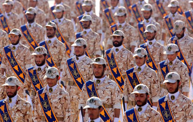 La Guardia Revolucionaria Iraní durante un desfile. (Foto: EFE)