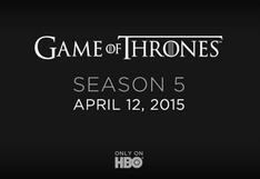 'Game Of Thrones' se estrenará el 12 de abril