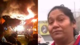 Vendedora de gaseosas perdió ahorros en incendio de Ate: “Eran para la universidad de mi hija” 