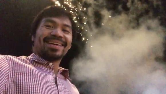 Manny Pacquiao celebró en Facebook la llegada del Año Nuevo