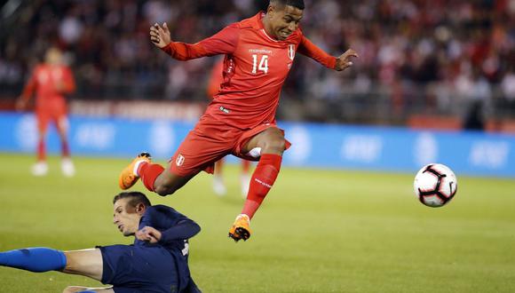 Perú y Estados Unidos se enfrentan en Connecticut por la fecha FIFA. En los primeros 10 minutos del partido, Andy Polo realizó gran acción individual. (Foto: AFP).