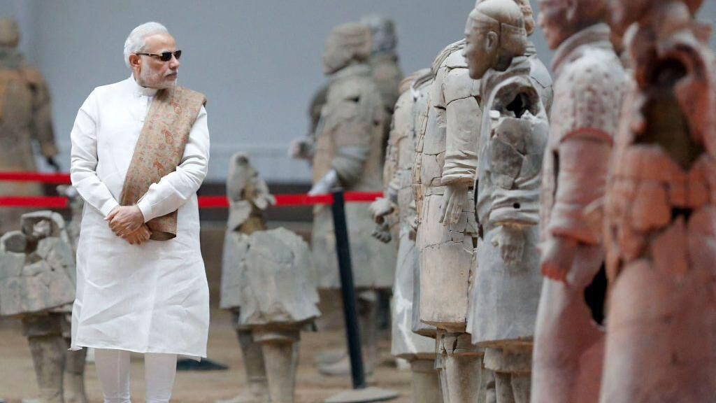 El Primer Ministro de India, Narendra Modi, comenzó en mayo de 2015 una gira por China en la ciudad de Xian, donde se encuentran las esculturas. (GETTY IMAGES).