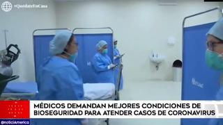 Colegio Médico del Perú denuncia que personal de salud no cuenta con equipo de bioseguridad 