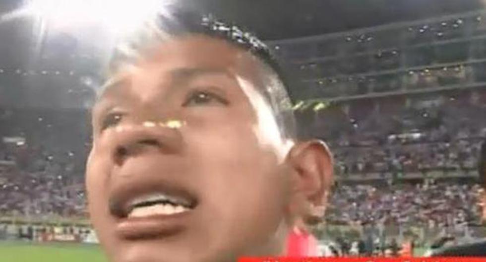 Edison Flores rompió en llanto tras clasificar al Mundial Rusia 2018 | Foto: Captura