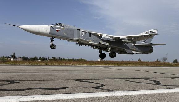 Avión de combate ruso en Siria. (Reuters)