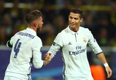 Sergio Ramos elogió a Cristiano Ronaldo por su doblete con el Real Madrid