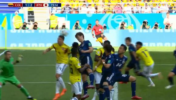 Colombia vs. Japón: Yuya Osako marcó de cabeza en el partido por Rusia 2018. (Foto: captura de video)