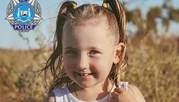La pequeña Cleo Smith desapareció el sábado de la tienda de su familia en un remoto campin en el oeste de Australia. (AFP).