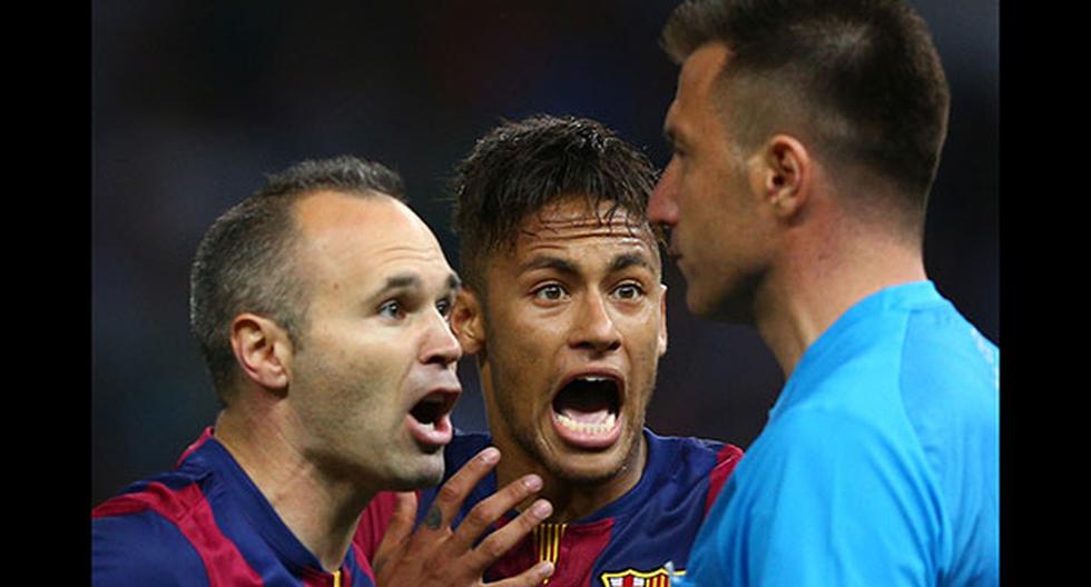 El gol que le anularon a Neymar fue con la mano. (Foto: Getty Images)