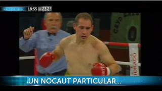 Curioso nocaut: boxeador 'bailó' tras terrible golpe