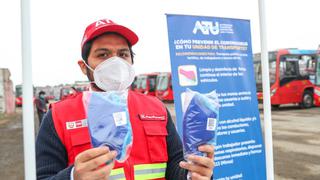 ATU distribuirá 100.000 mascarillas a taxistas en Lima y Callao