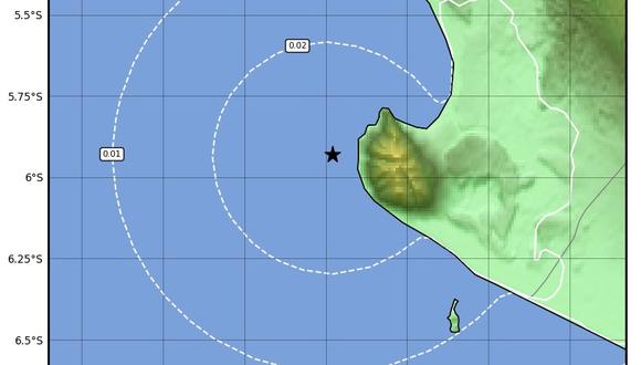 Sismo se sintió en la noche del sábado en Sechura, Piura | Imagen: IGP
