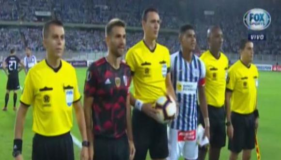 Wilder Cartagena fue el capitán de Alianza Lima en estreno de Copa Libertadores 2019. (Captura: Fox Sports)