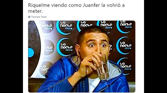 Facebook: River vs. Racing, los crueles memes hacia Riquelme por el golazo de 'Juanfer' Quintero | FOTOS. (Foto: Facebook)