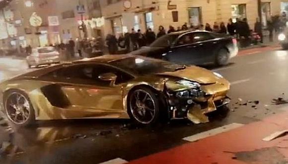 Conductor de Lamborghini protagonizó accidente en Polonia