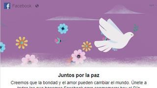 Facebook celebra el Día Internacional de la Paz con flores