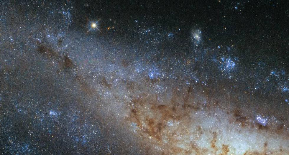 Galaxia Frisbee. (Foto: ESA/Hubble