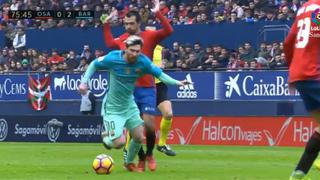 Lionel Messi y el 'piscinazo' que reconoció en pleno partido