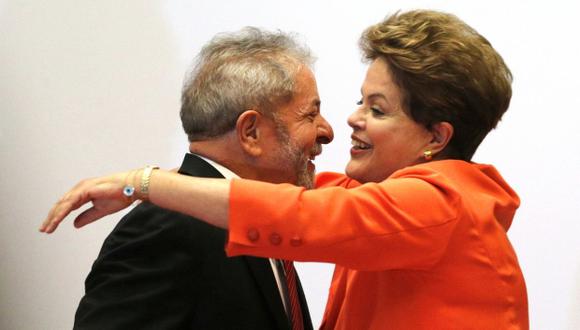 Lula da Silva y Dilma Rousseff, ex presidentes de Brasil y líderes del Partido de los Trabajadores. (Foto: EFE)