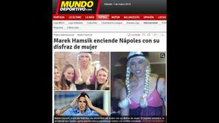 Jugador de Napoli se vistió de mujer para un carnaval en Italia