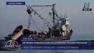 Embarcación pesquera ecuatoriana fue capturada en Tumbes
