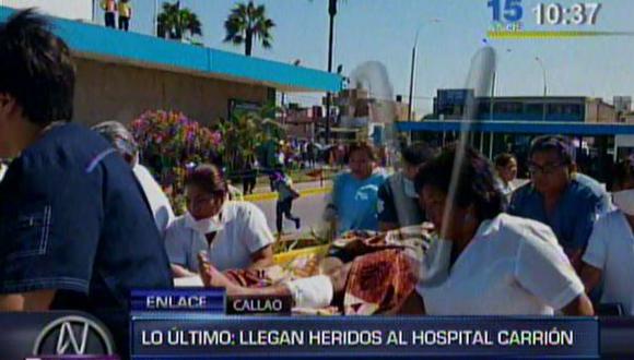 Diez heridos del choque en Casma atendidos en hospital Carrión