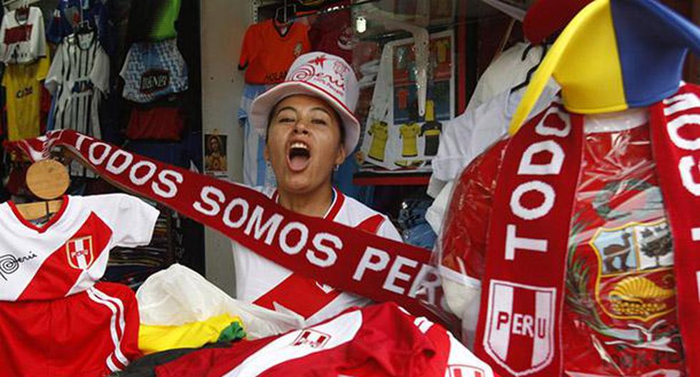 Boom de camisetas en Gamarra tras la clasificación de Perú al Mundial. (Foto: Andina)