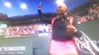 Serena Williams ovacionada en su regreso a Indian Wells (VIDEO)