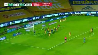 Tigres vs. Puebla: Santiago Ormeño anotó de cabeza y marcó el 2-1 en la Liga MX | VIDEO
